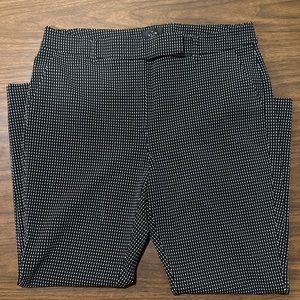 White House Black Market The Slim Ankle Pant, Black & White, 12